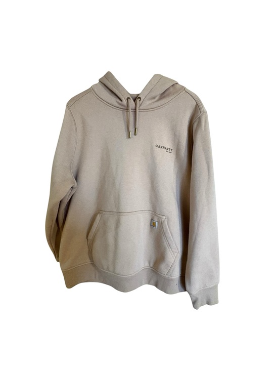 Carhartt Tops - Carhartt Relaxed Fit Hoodie XL Beige Tan Graphic Back Worn Once